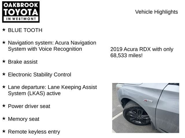 2019 Acura RDX A-Spec Package SH-AWD