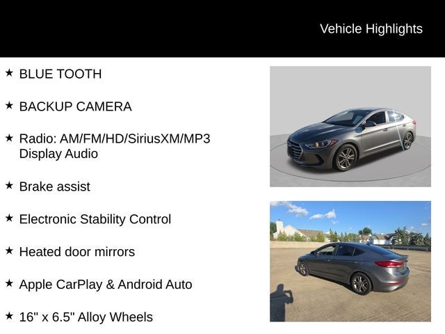 2018 Hyundai Elantra SEL