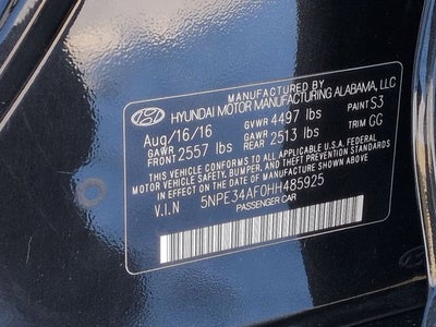 2017 Hyundai Sonata Sport