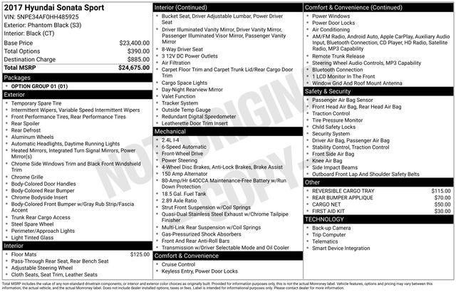 2017 Hyundai Sonata Sport