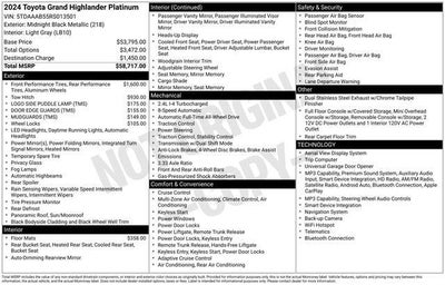 2024 Toyota Grand Highlander Platinum