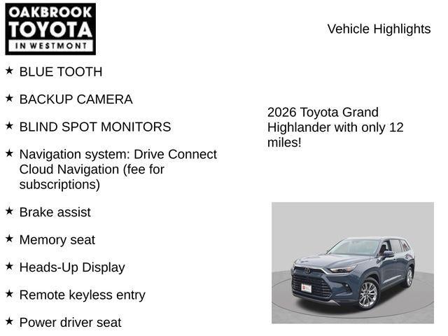 2026 Toyota Grand Highlander Platinum