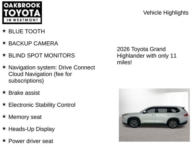 2026 Toyota GRAND HIGHLANDER Platinum