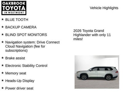 2026 Toyota GRAND HIGHLANDER Platinum