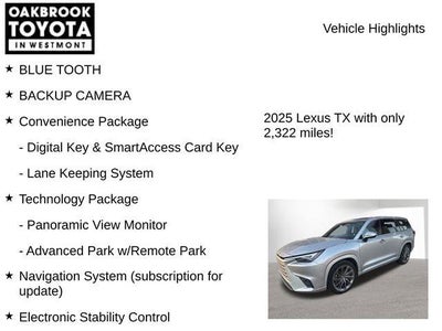 2025 Lexus TX 350 AWD 350 Luxury