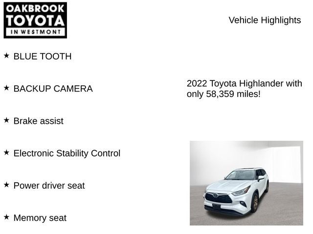2022 Toyota Highlander Hybrid Bronze Edition