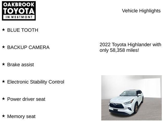 2022 Toyota Highlander Hybrid Bronze Edition