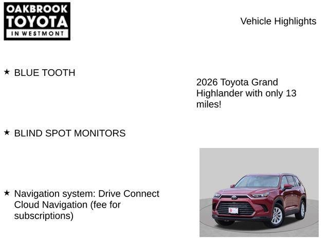 2026 Toyota Grand Highlander Hybrid XLE