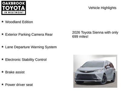 2026 Toyota SIENNA XLE AWD Woodland Edition 7 Passenger