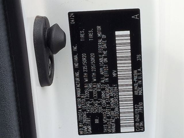 2024 Toyota SIENNA XSE XSE 7 Passenger