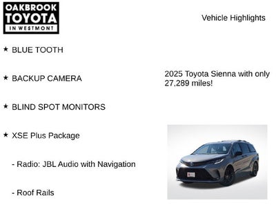 2025 Toyota Sienna XSE 7 Passenger