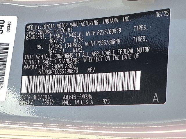 2025 Toyota Sienna XSE 7 Passenger