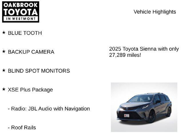 2025 Toyota Sienna XSE 7 Passenger
