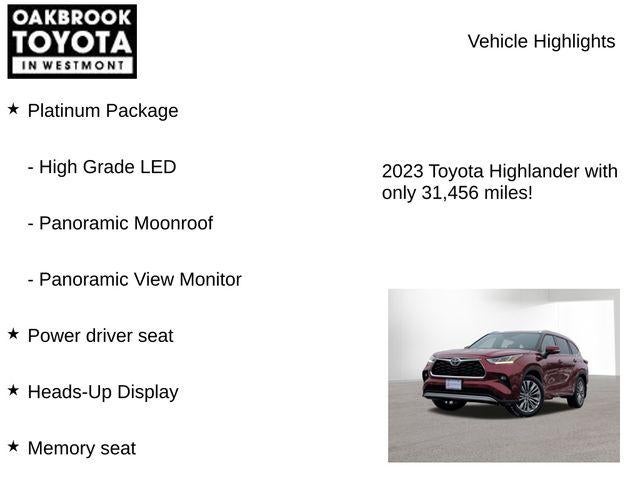 2023 Toyota HIGHLANDER HYBRD Platinum