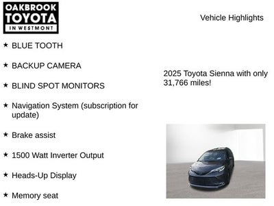 2025 Toyota Sienna Platinum 7 Passenger