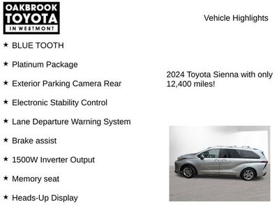 2024 Toyota Sienna Platinum 7 Passenger