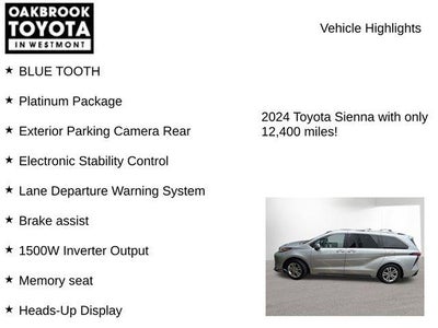 2024 Toyota Sienna Platinum 7 Passenger