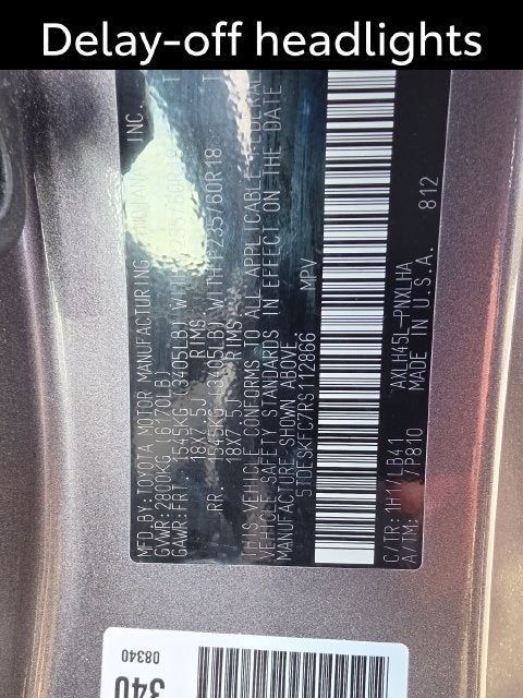 2024 Toyota Sienna Platinum 7 Passenger