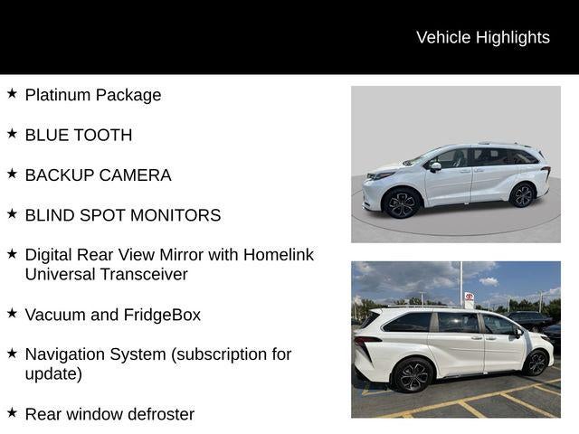 2025 Toyota Sienna Platinum 7 Passenger