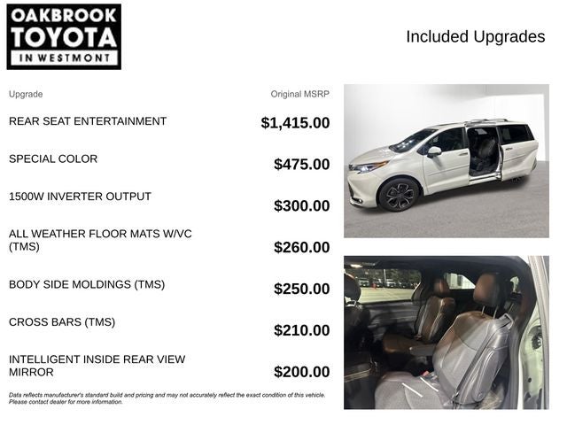 2025 Toyota Sienna Platinum 7 Passenger