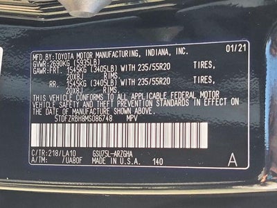 2021 Toyota Highlander Platinum