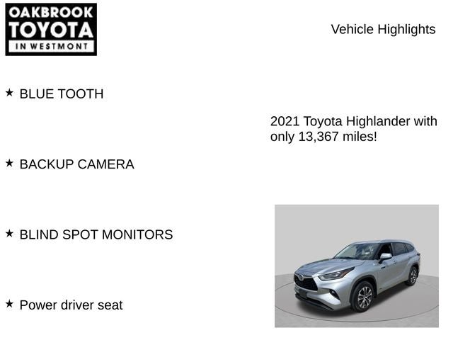 2021 Toyota Highlander Hybrid XLE