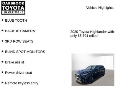 2020 Toyota HIGHLANDER XLE