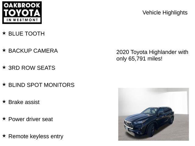 2020 Toyota HIGHLANDER XLE