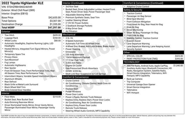 2022 Toyota Highlander XLE