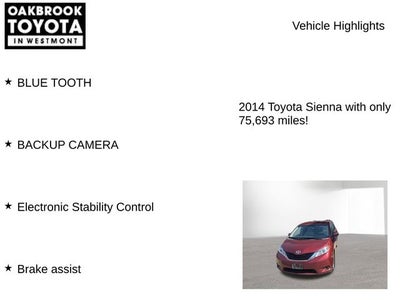 2014 Toyota SIENNA LE 3.5L LE 7 Passenger