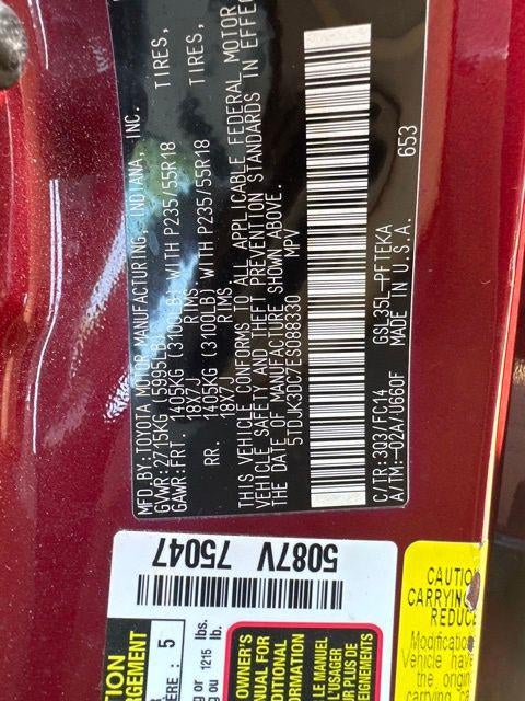 2014 Toyota SIENNA LE 3.5L LE 7 Passenger