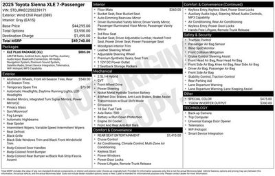 2025 Toyota SIENNA XLE XLE