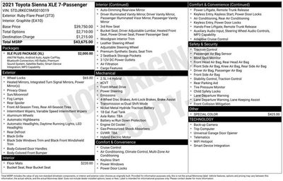 2021 Toyota Sienna XLE