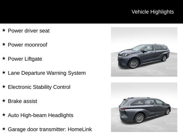 2025 Toyota Sienna XLE 7 Passenger