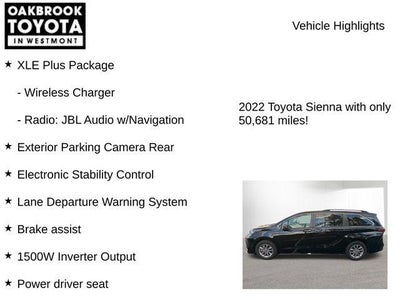 2022 Toyota SIENNA XLE AWD XLE 7 Passenger