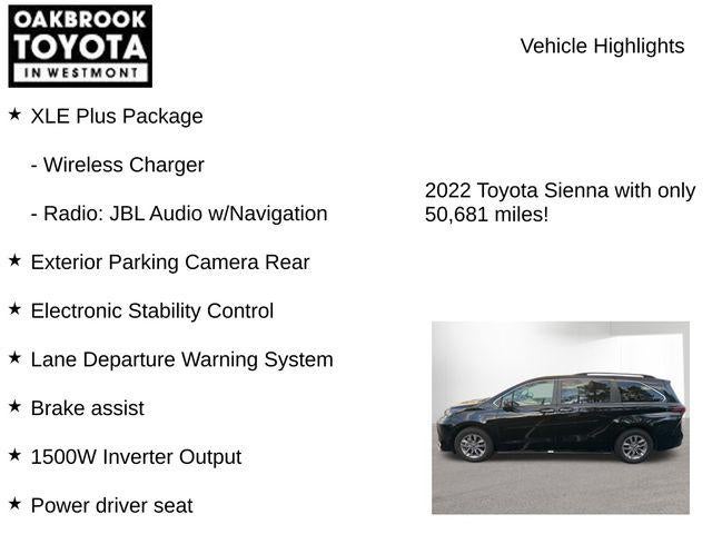 2022 Toyota SIENNA XLE AWD XLE 7 Passenger