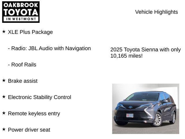 2025 Toyota SIENNA XLE AWD XLE 7 Passenger