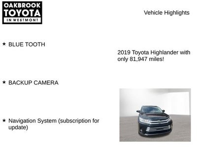 2019 Toyota Highlander XLE