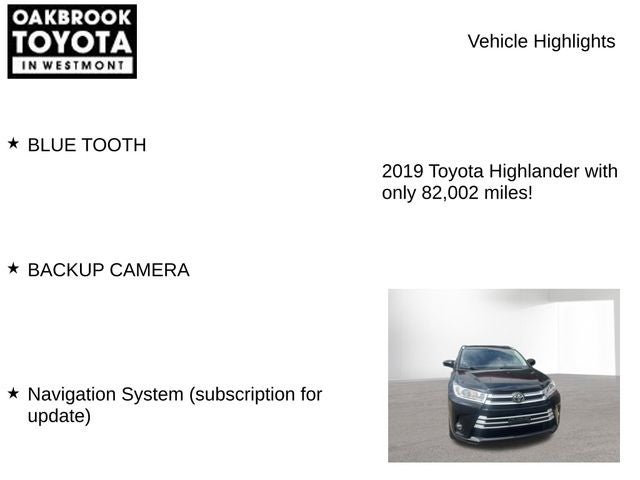 2019 Toyota Highlander XLE