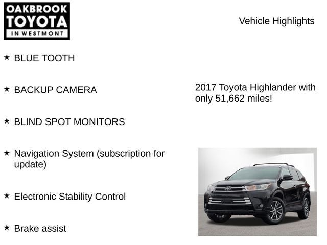 2017 Toyota Highlander XLE