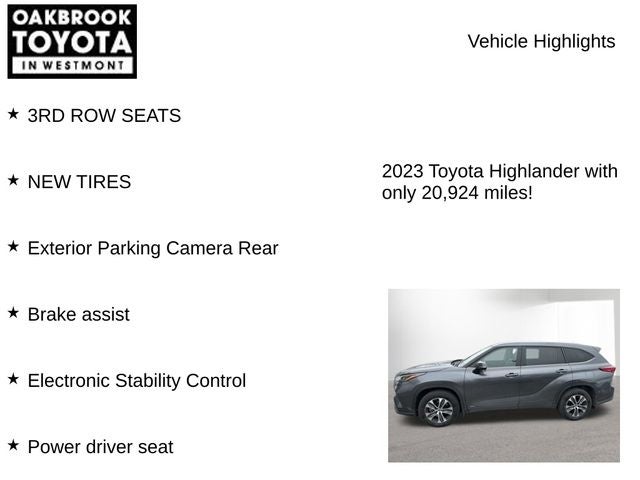 2023 Toyota HIGHLANDER HYBRD XLE