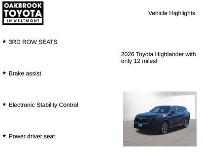 2026 Toyota Highlander Hybrid XLE