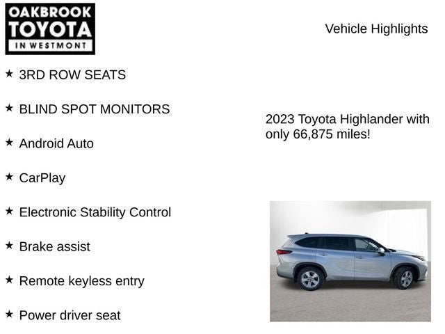 2023 Toyota HIGHLANDER LE