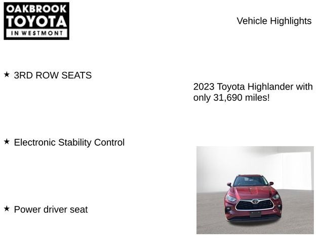 2023 Toyota Highlander XLE