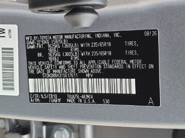 2026 Toyota Highlander XLE