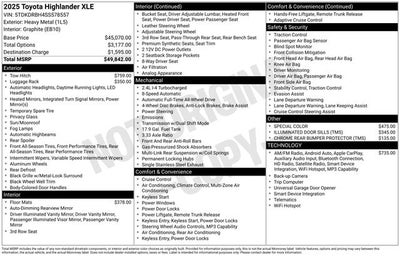 2025 Toyota Highlander XLE