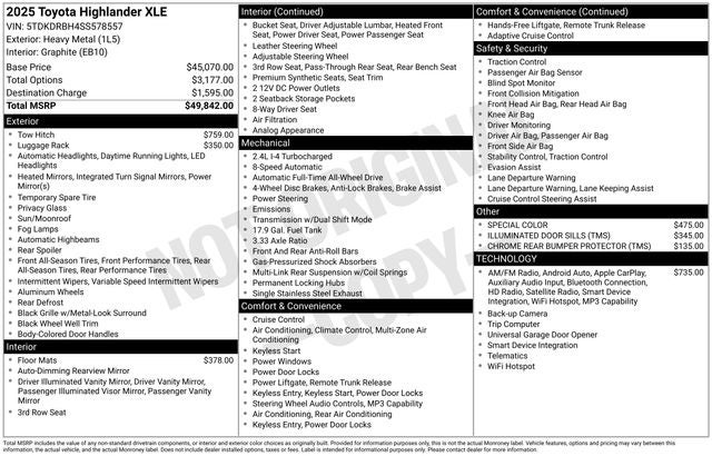 2025 Toyota Highlander XLE
