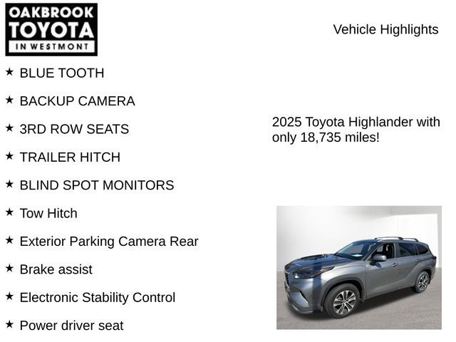2025 Toyota Highlander XLE