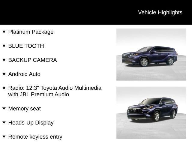 2026 Toyota Highlander Platinum