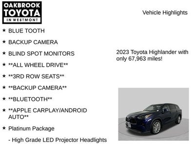 2023 Toyota Highlander Platinum